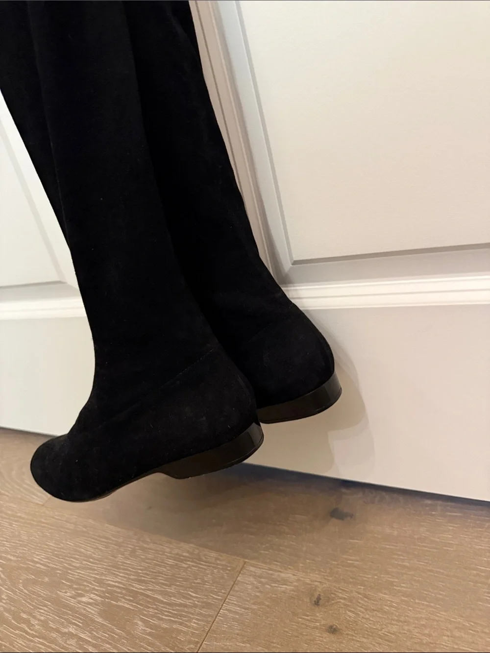Robert Clergerie Over-the-Knee Black Suede Women's Boots